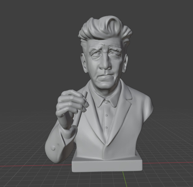 David Lynch 3D print model_11