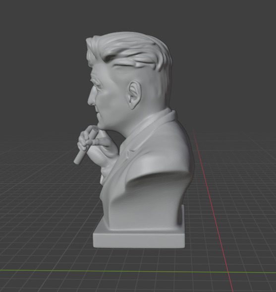 David Lynch 3D print model_3