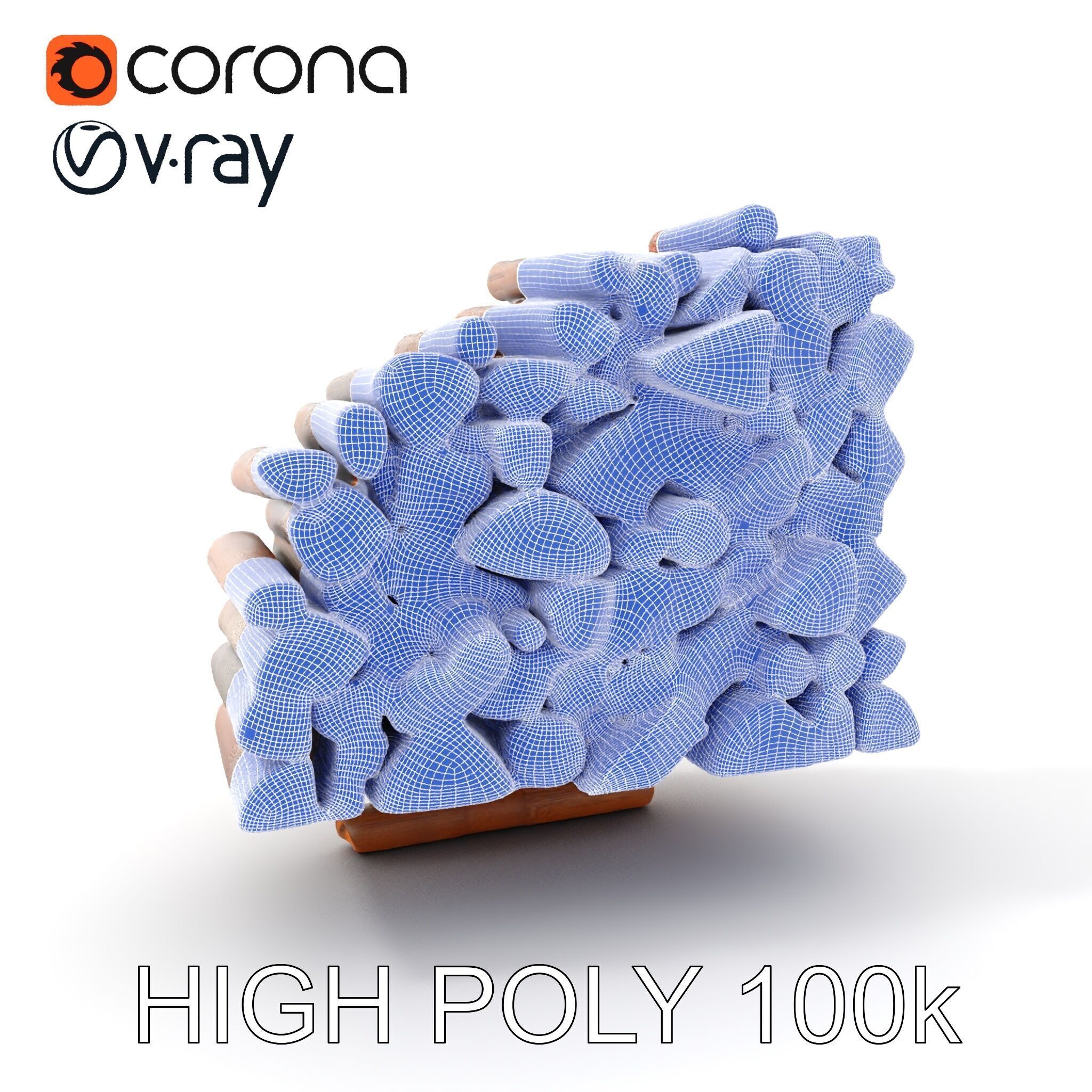 Stacked Firewood Model Pack for Realistic Environments Low-poly 3D model_4