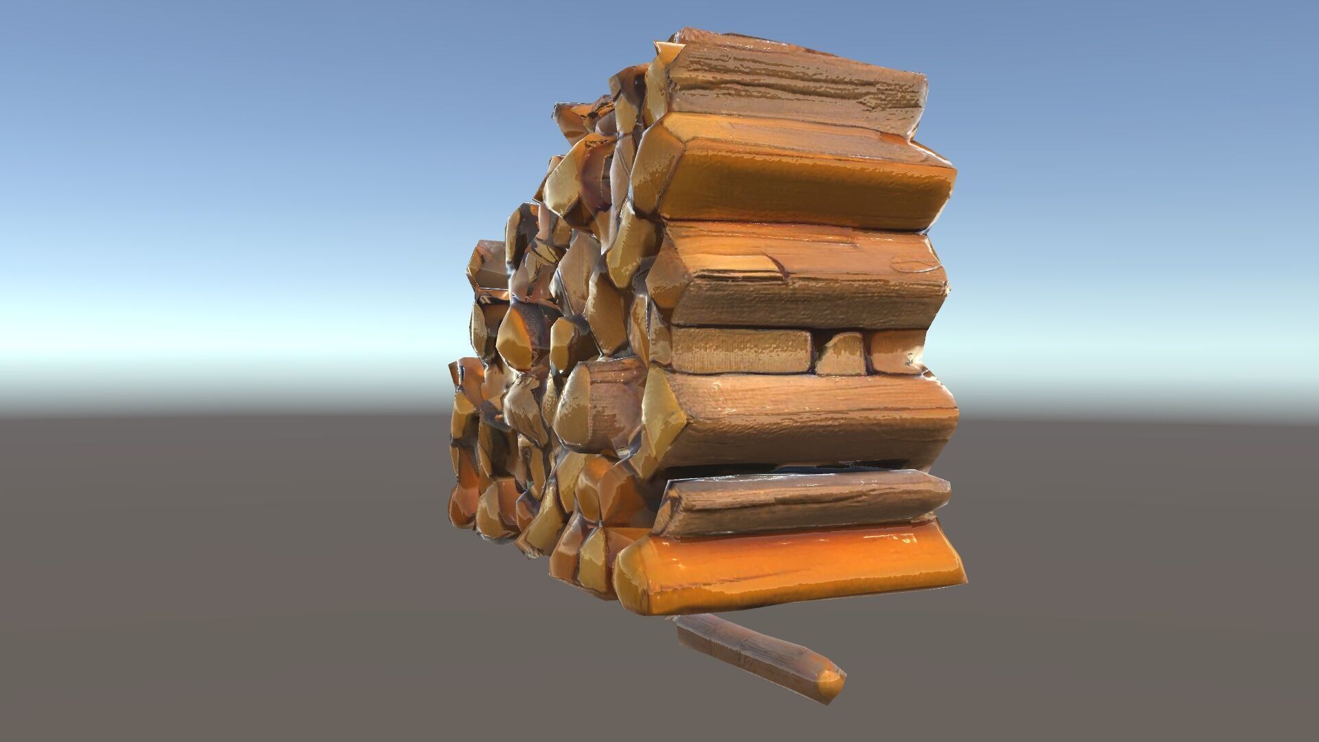 Stacked Firewood Model Pack for Realistic Environments Low-poly 3D model_34