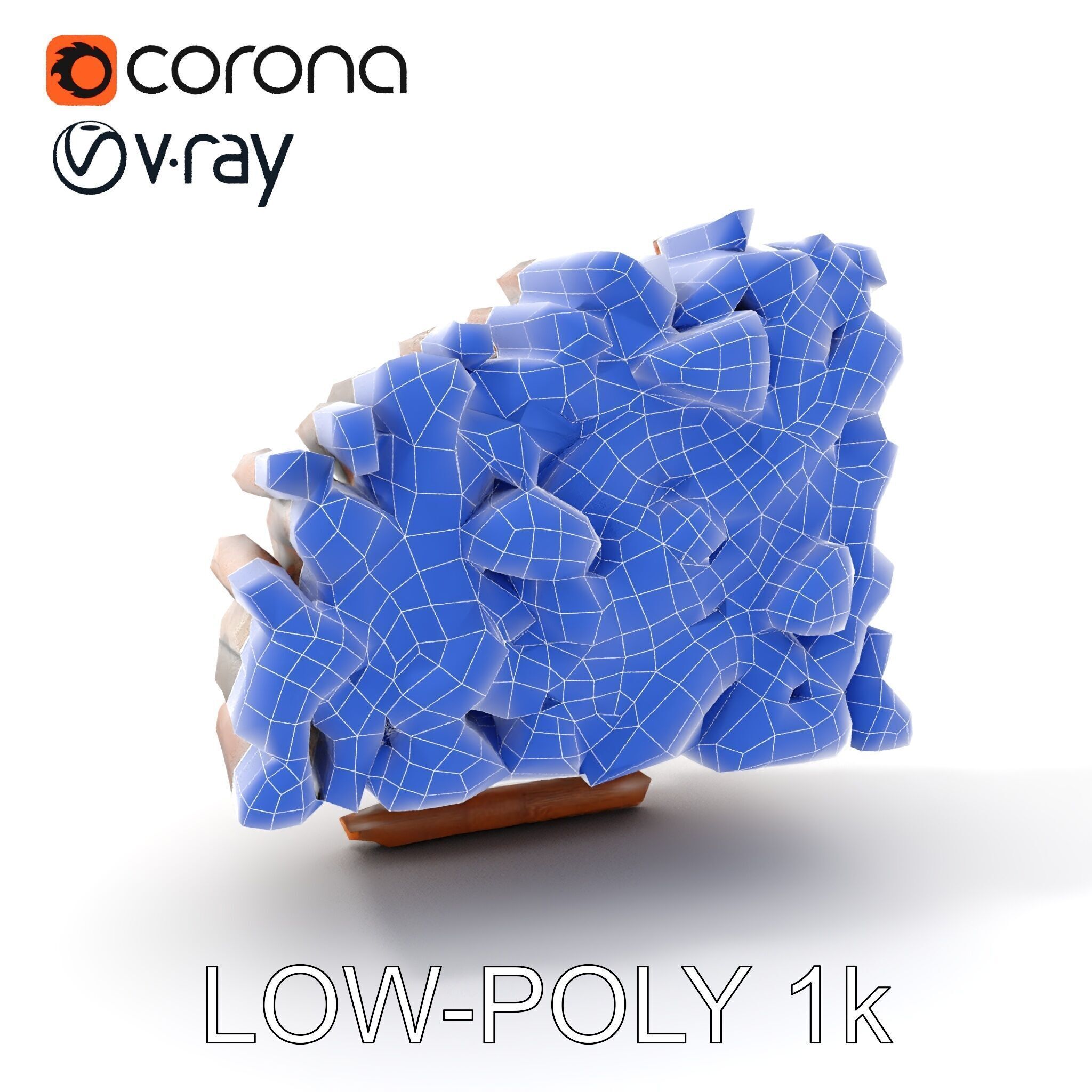 Stacked Firewood Model Pack for Realistic Environments Low-poly 3D model_20