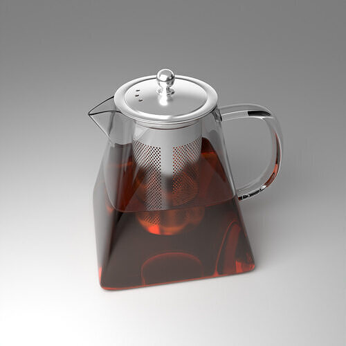  Glass Teapot 3D model