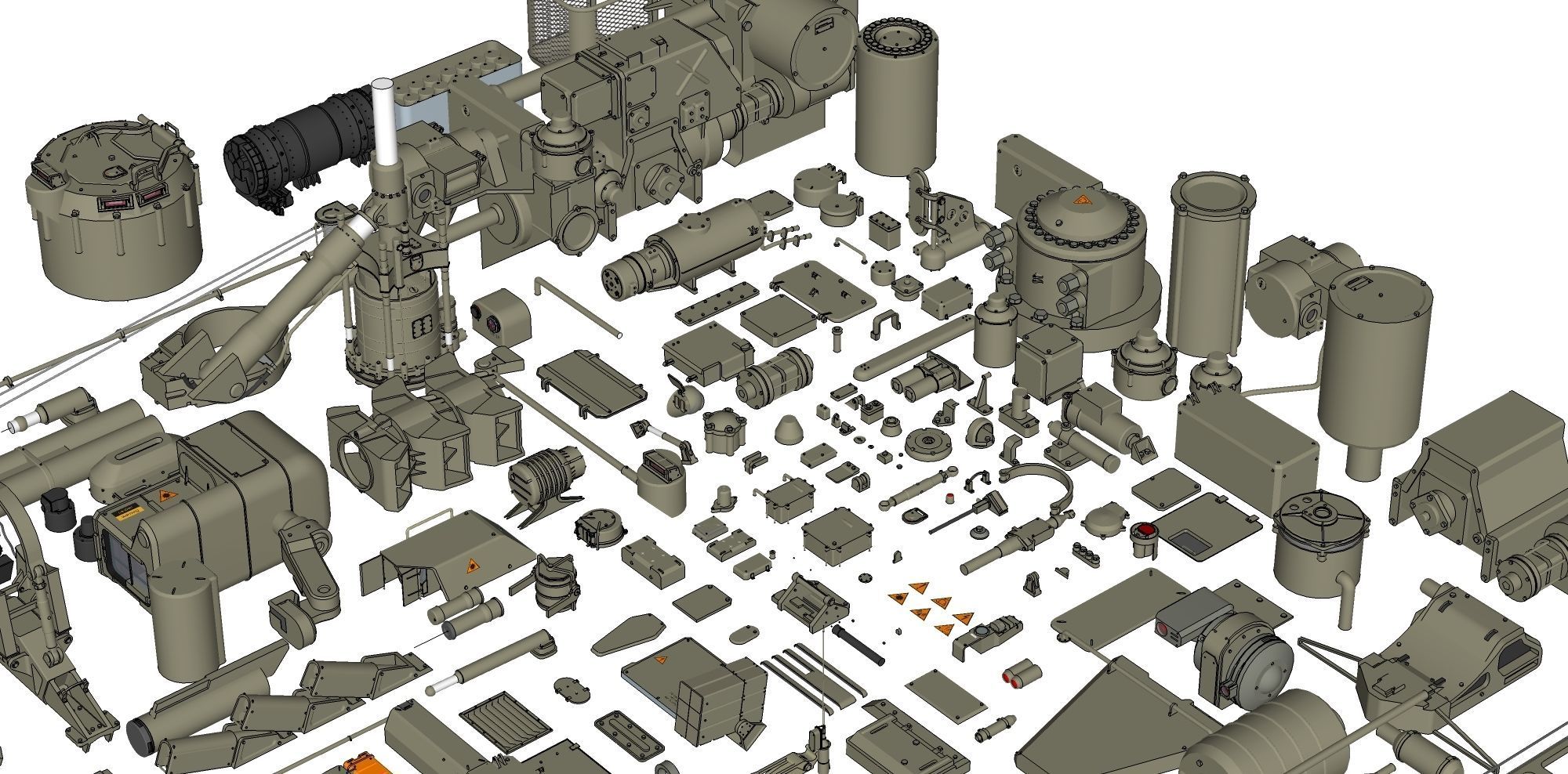 Mechanics collection 1 Kitbash 3D model_10
