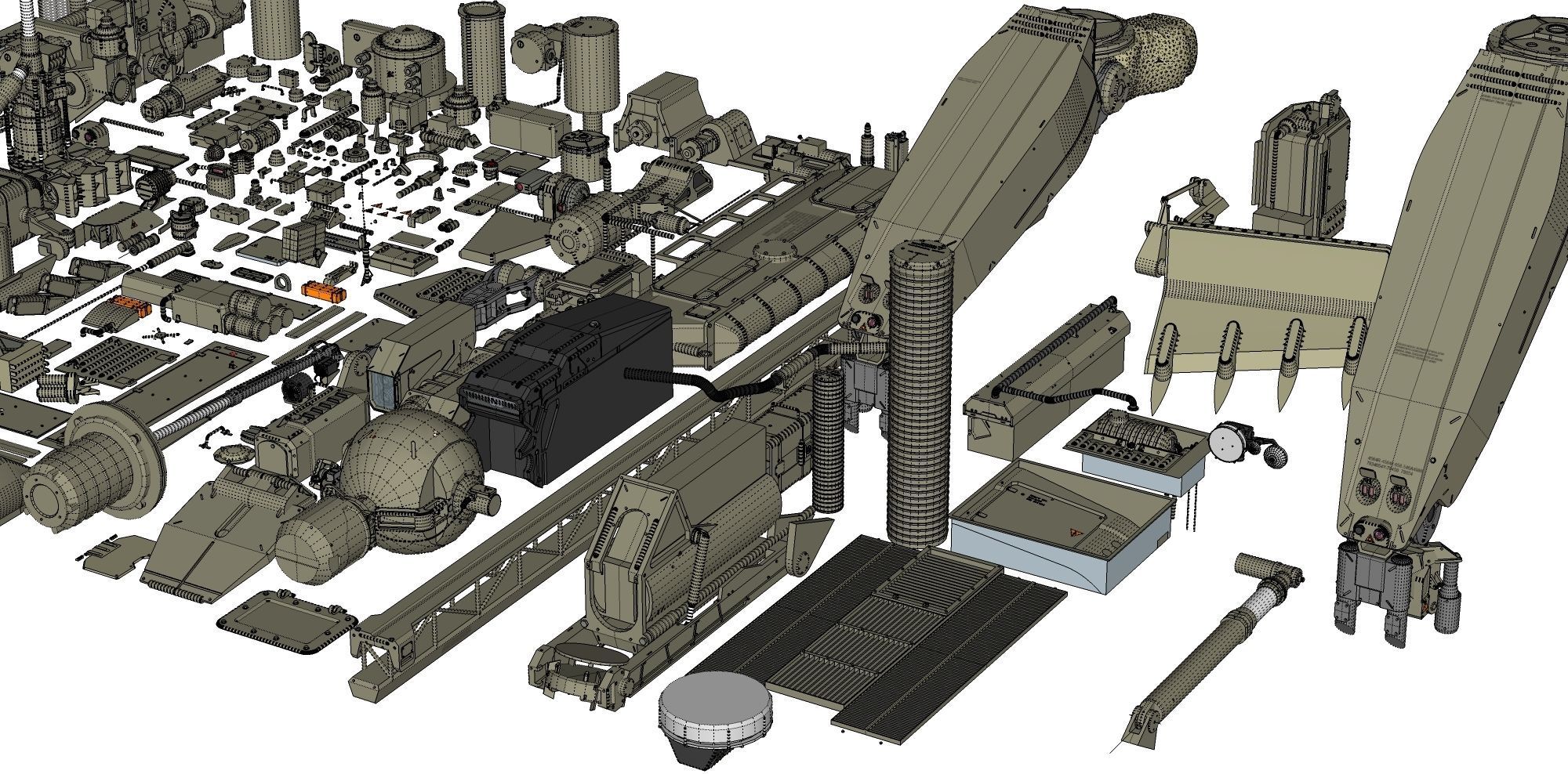 Mechanics collection 1 Kitbash 3D model_30