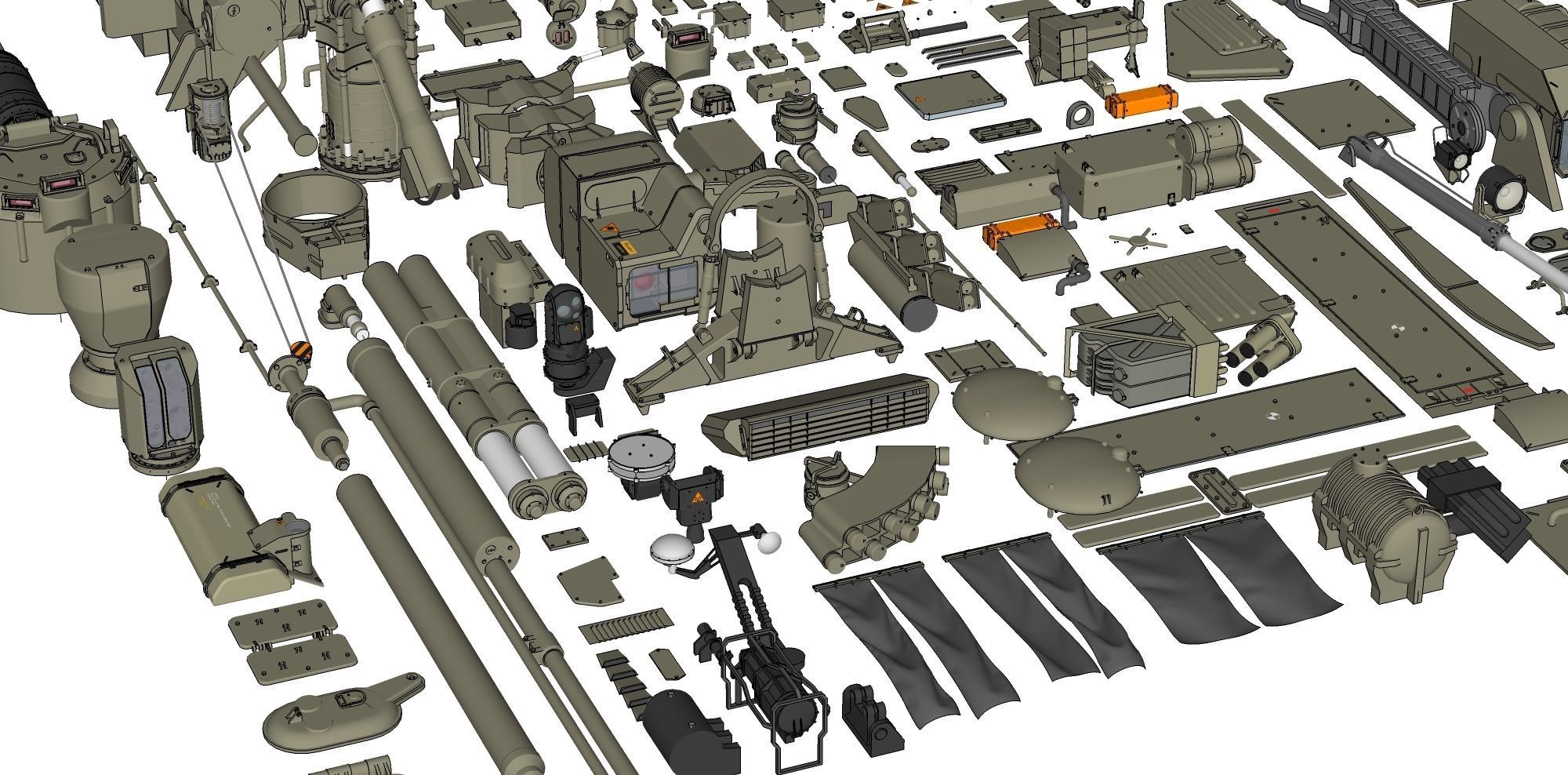 Mechanics collection 1 Kitbash 3D model_16