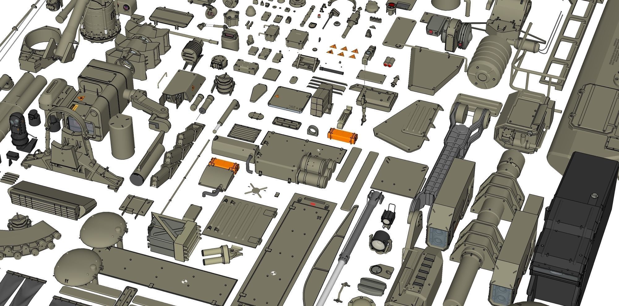 Mechanics collection 1 Kitbash 3D model_19