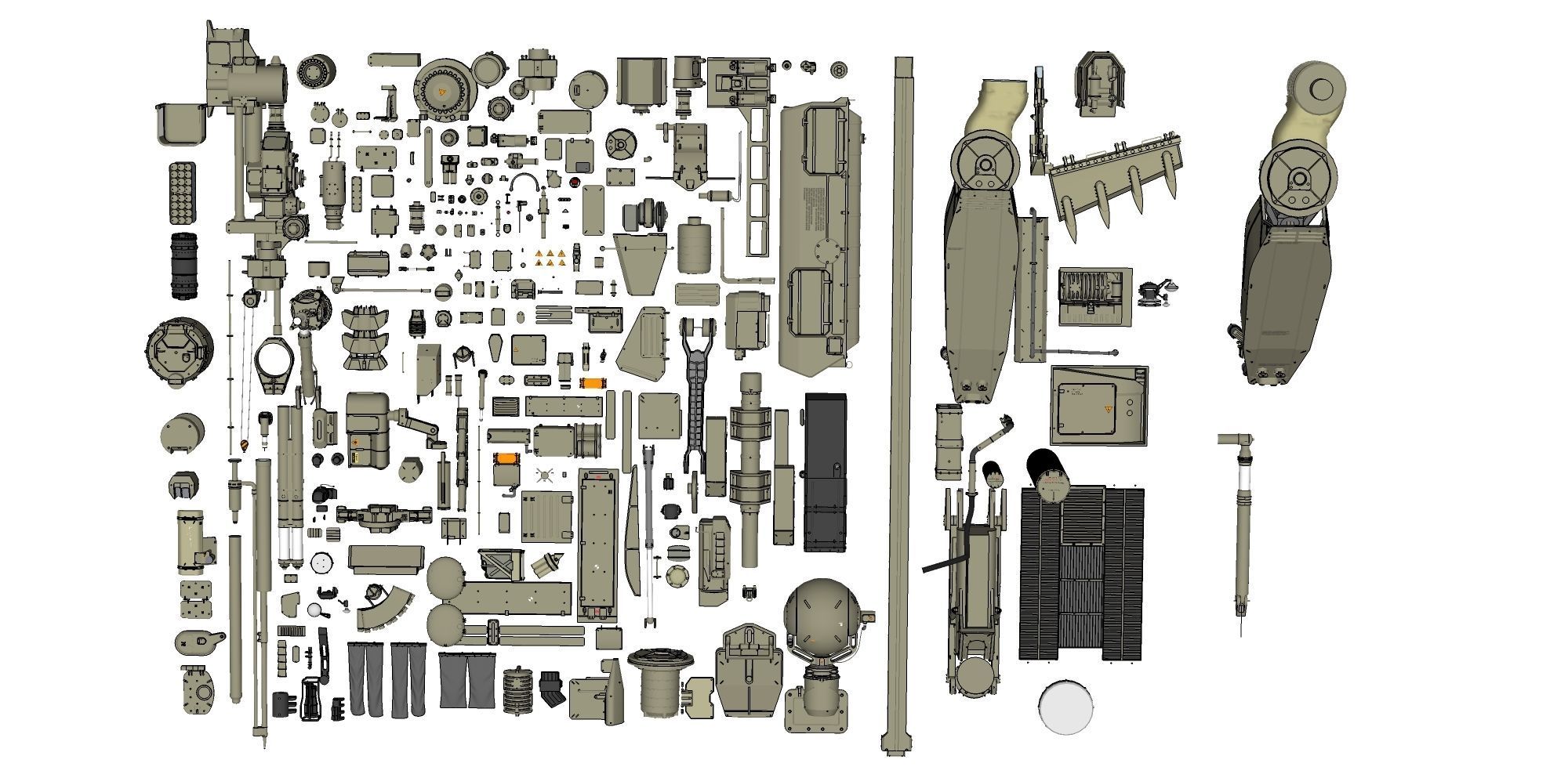 Mechanics collection 1 Kitbash 3D model_24