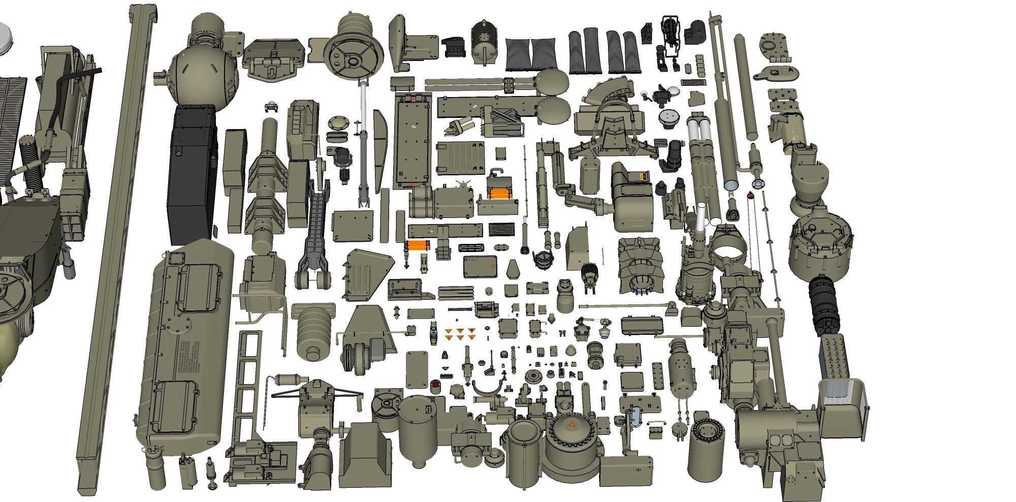 Mechanics collection 1 Kitbash 3D model_25