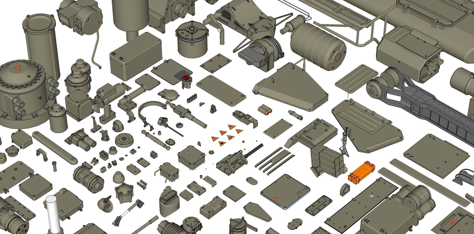 Mechanics collection 1 Kitbash 3D model_18