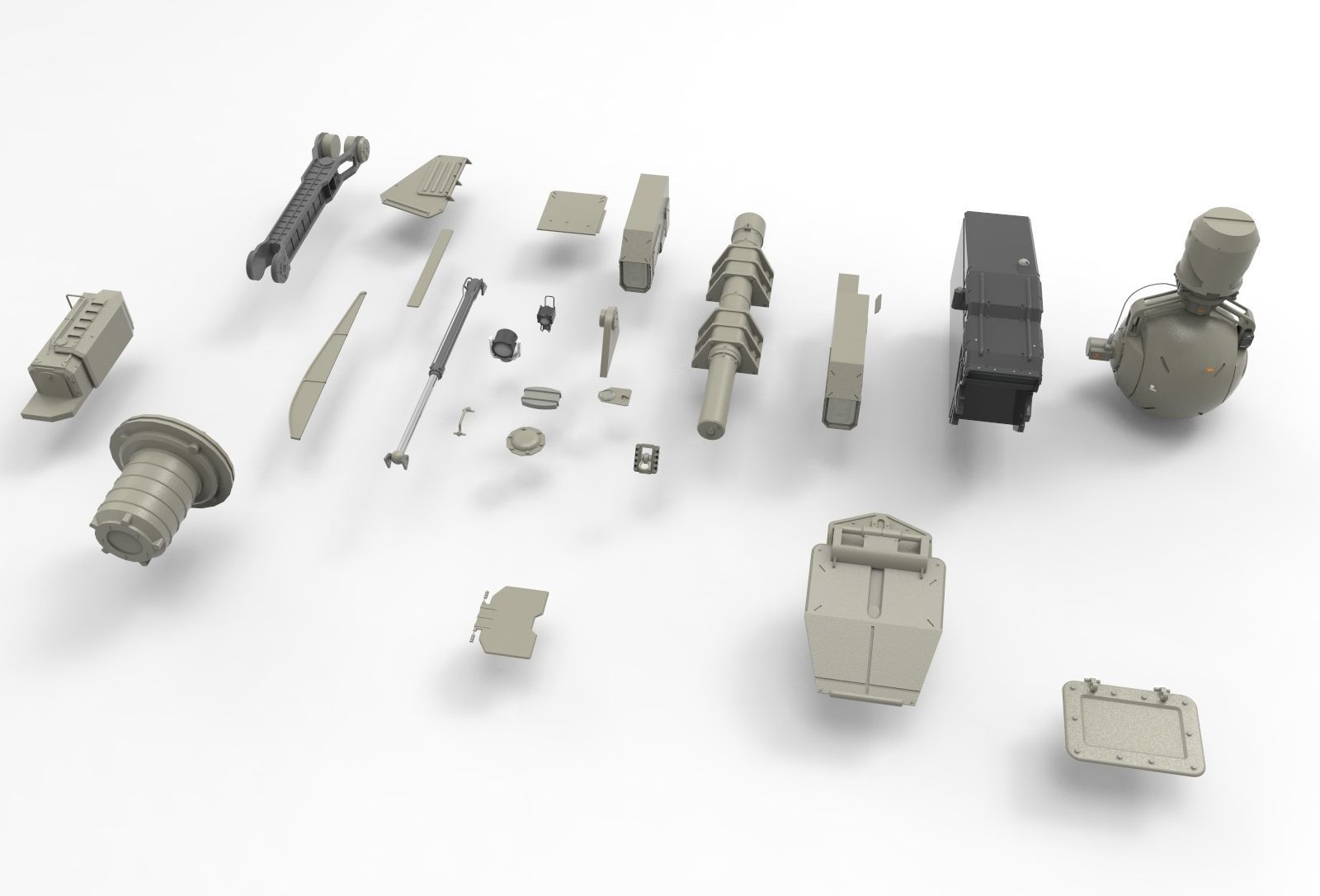 Mechanics collection 1 Kitbash 3D model_8