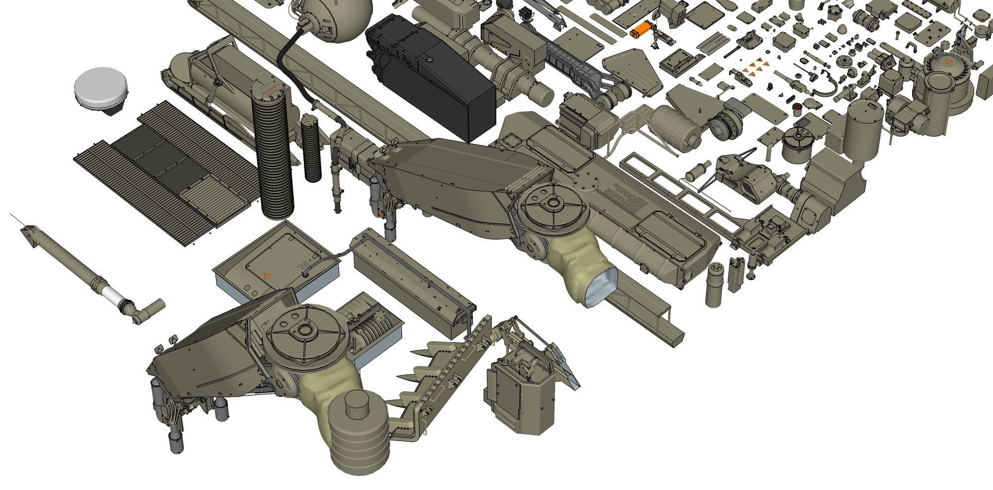 Mechanics collection 1 Kitbash 3D model_22