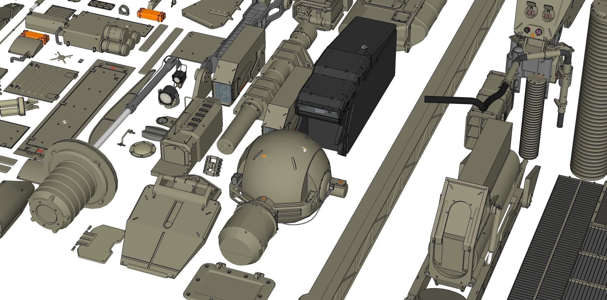 Mechanics collection 1 Kitbash 3D model_13