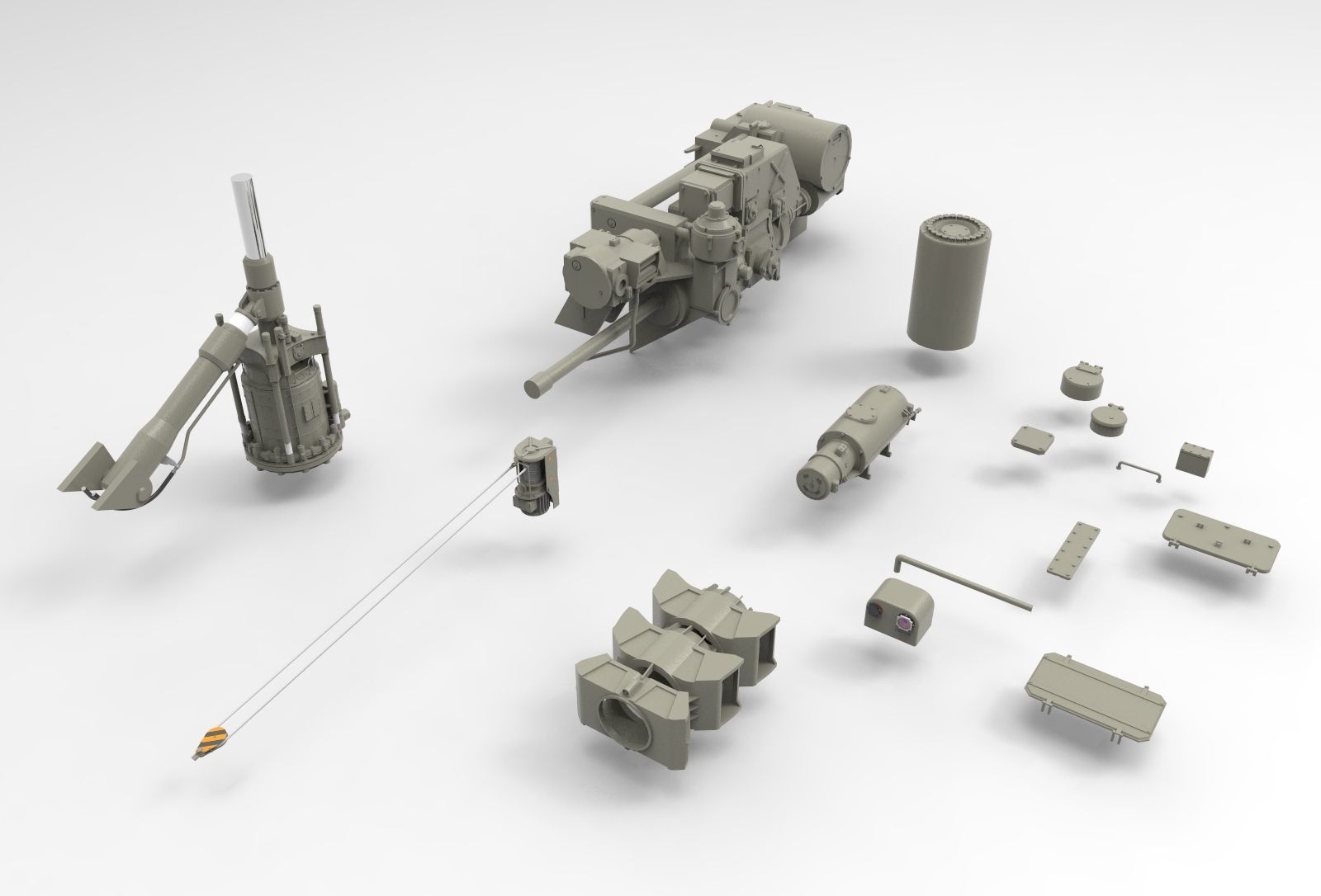 Mechanics collection 1 Kitbash 3D model_4