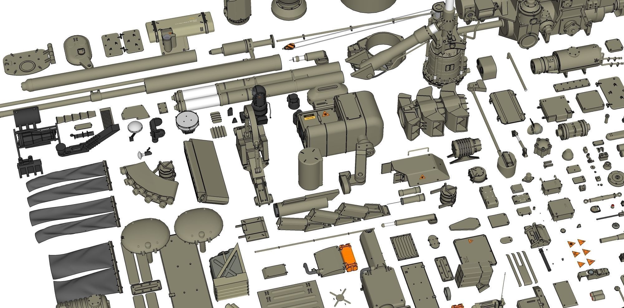 Mechanics collection 1 Kitbash 3D model_15