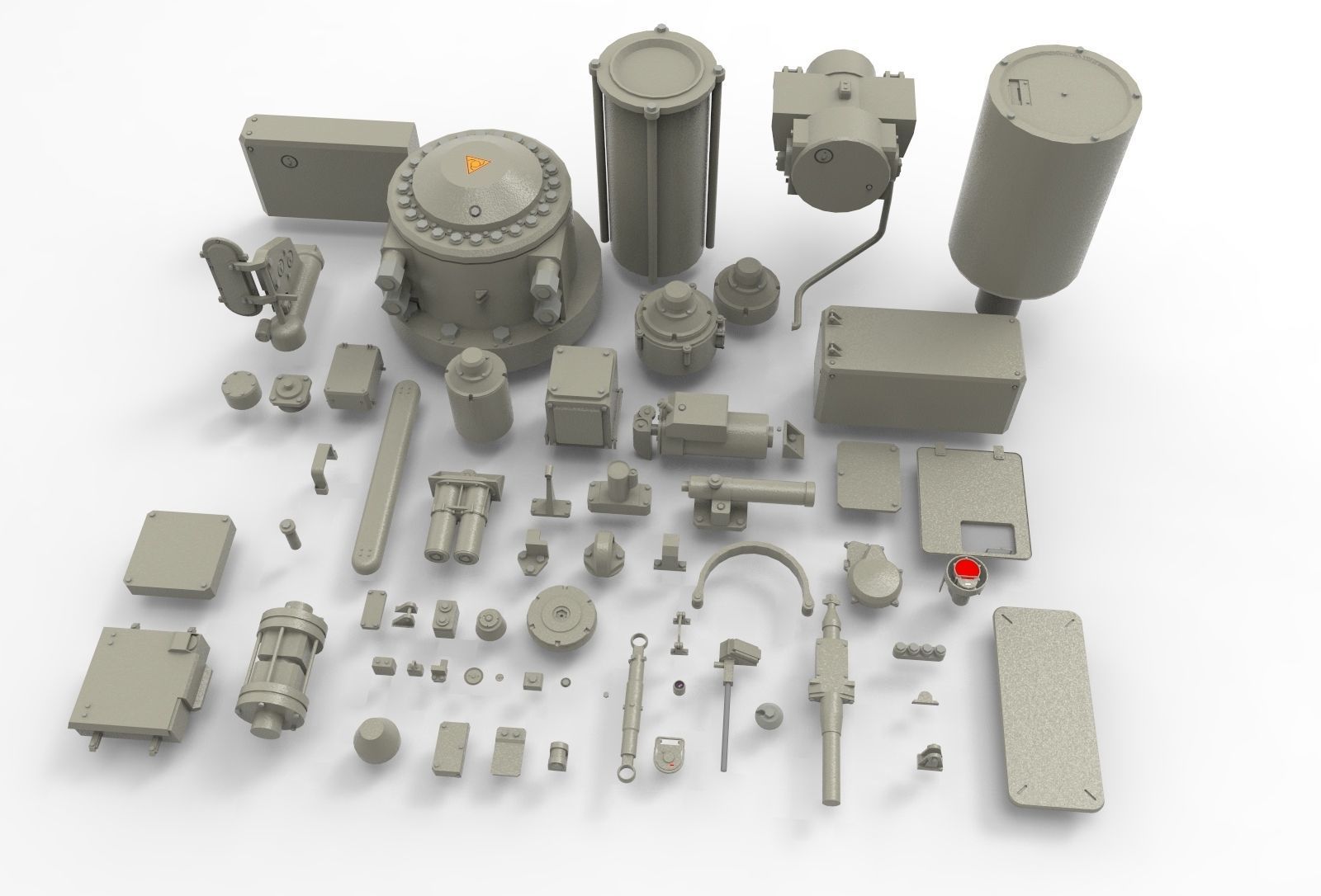 Mechanics collection 1 Kitbash 3D model_2