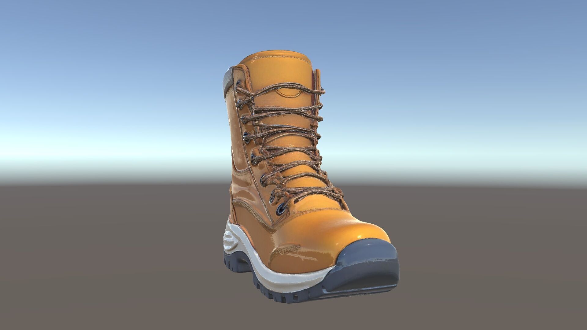 Rugged Hiking Boot D Model Pack for Game Development Low-poly 3D model_34