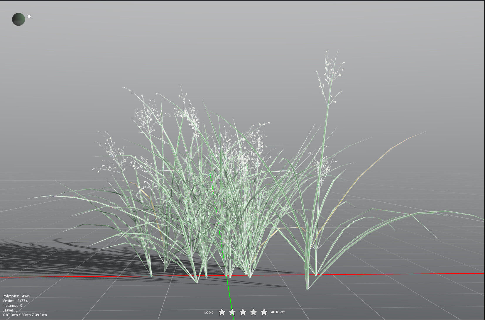 EVERYPlant Forest Woodrush LowPoly Low-poly 3D model_36