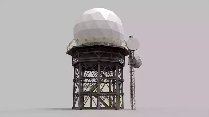 Sci fi antenna 2 3D model
