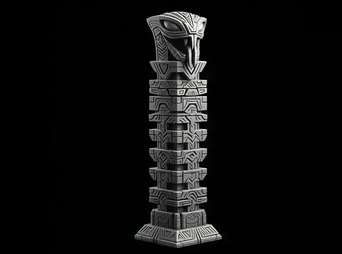 Totem Snake Guardian of the Divide 3D print model