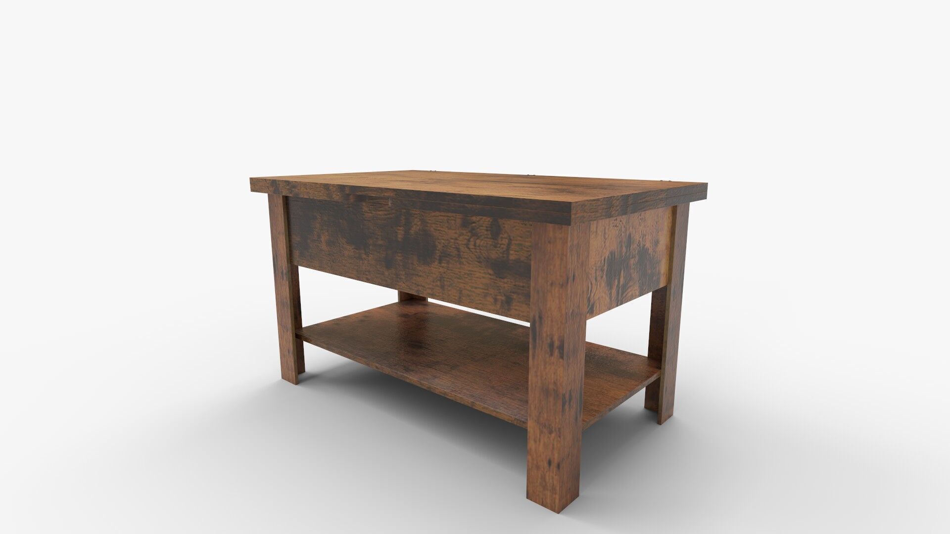 Yaheetech Adjustable Lift Top Coffee Table 3D model_3