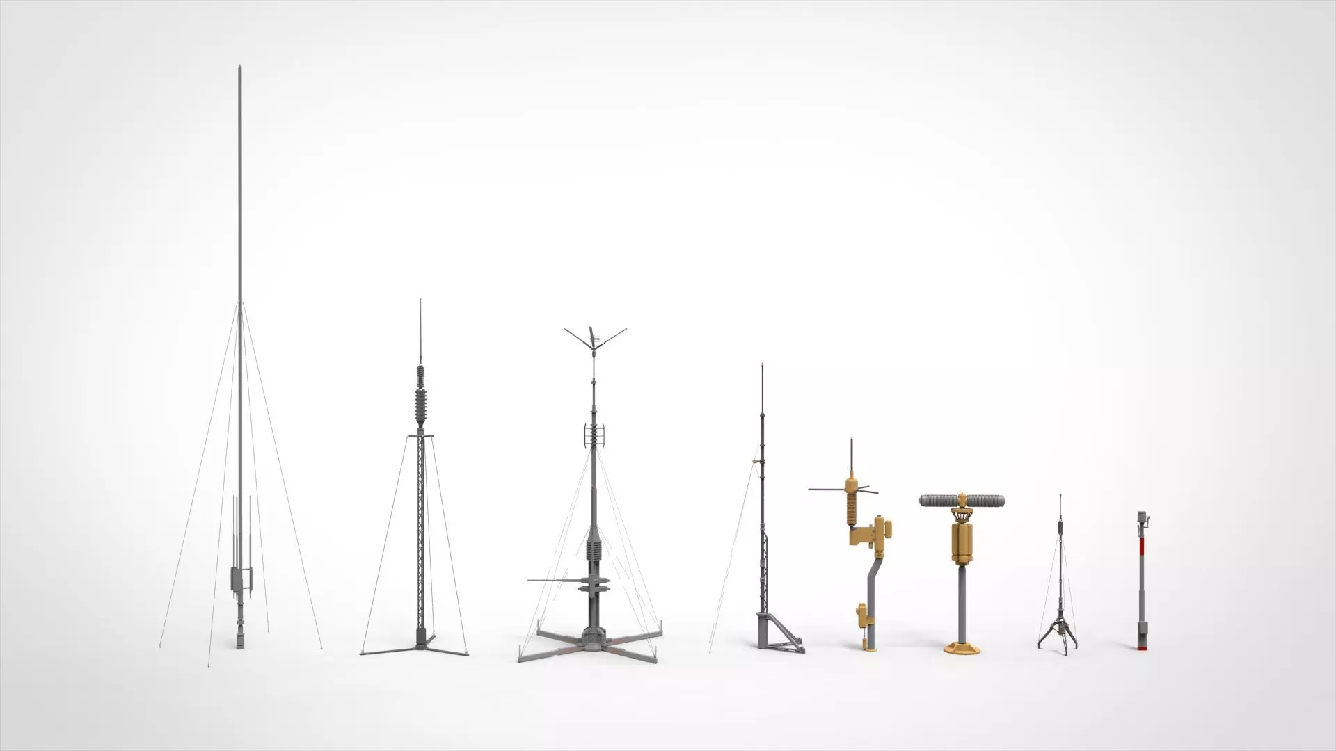 sci fi Mast 4 3D model