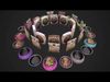 Food Water in a Bowl Dog Cat Pet Pack Flakes Treats Low-poly 3D model_1
