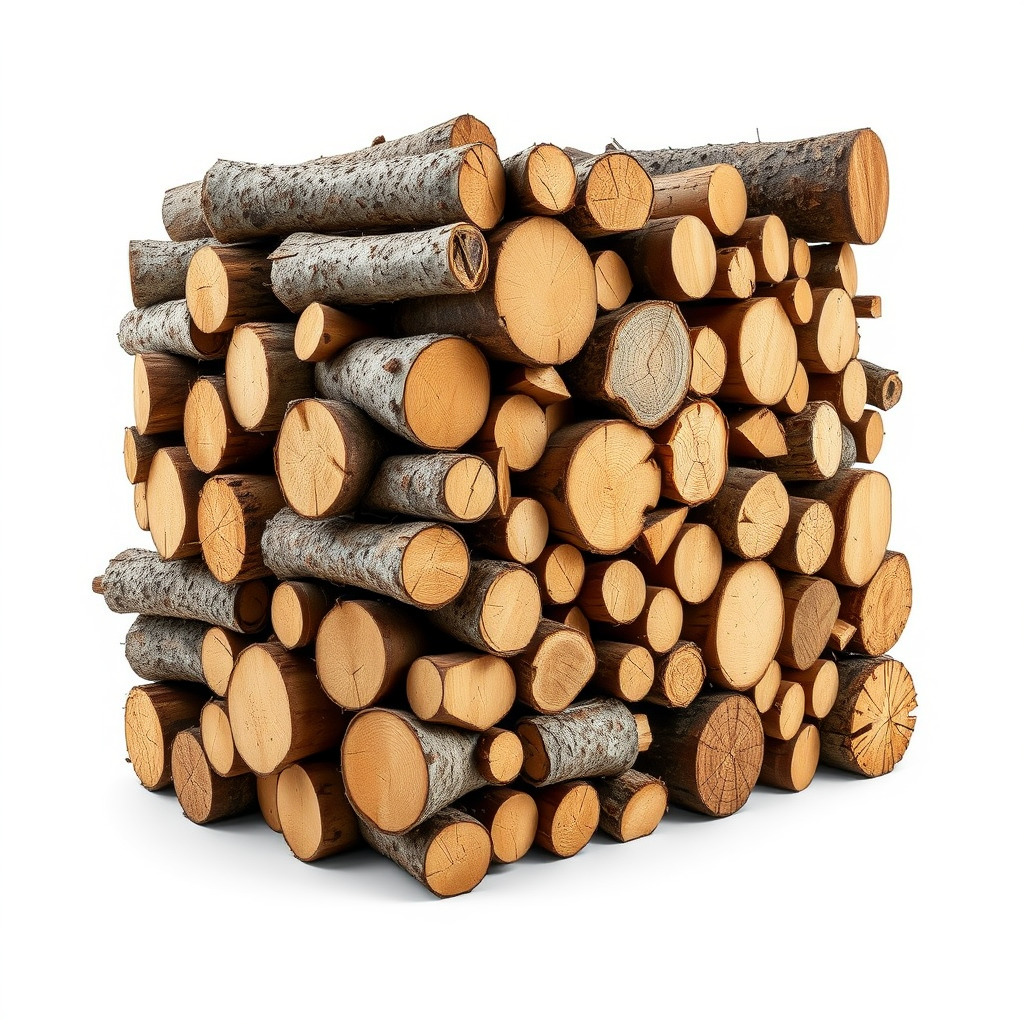 Stacked Wood Logs Model Pack Low-poly 3D model_2