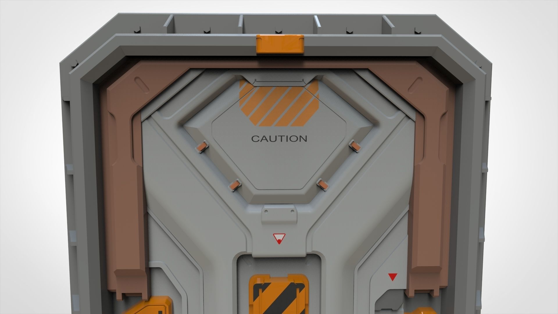 sci fi door 22 3D model_6