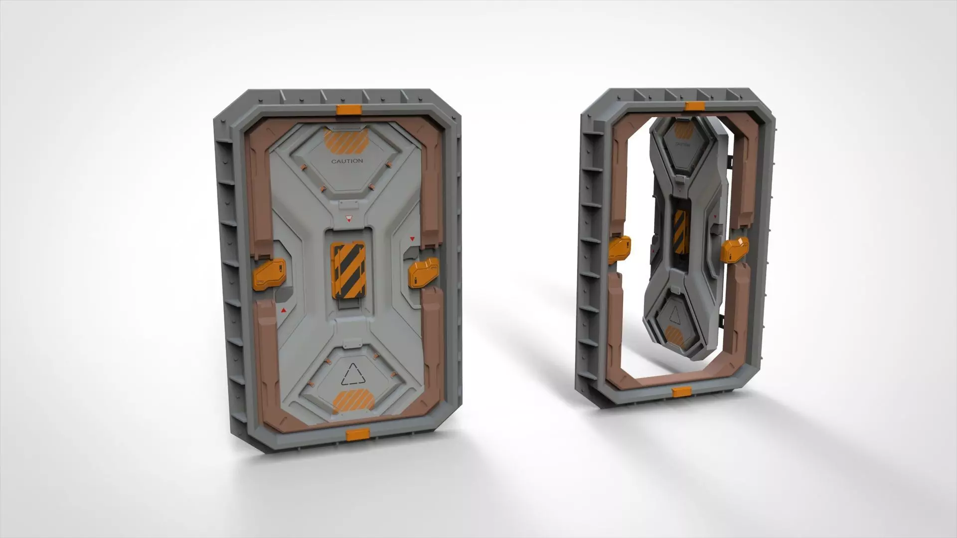 sci fi door 22 3D model_0