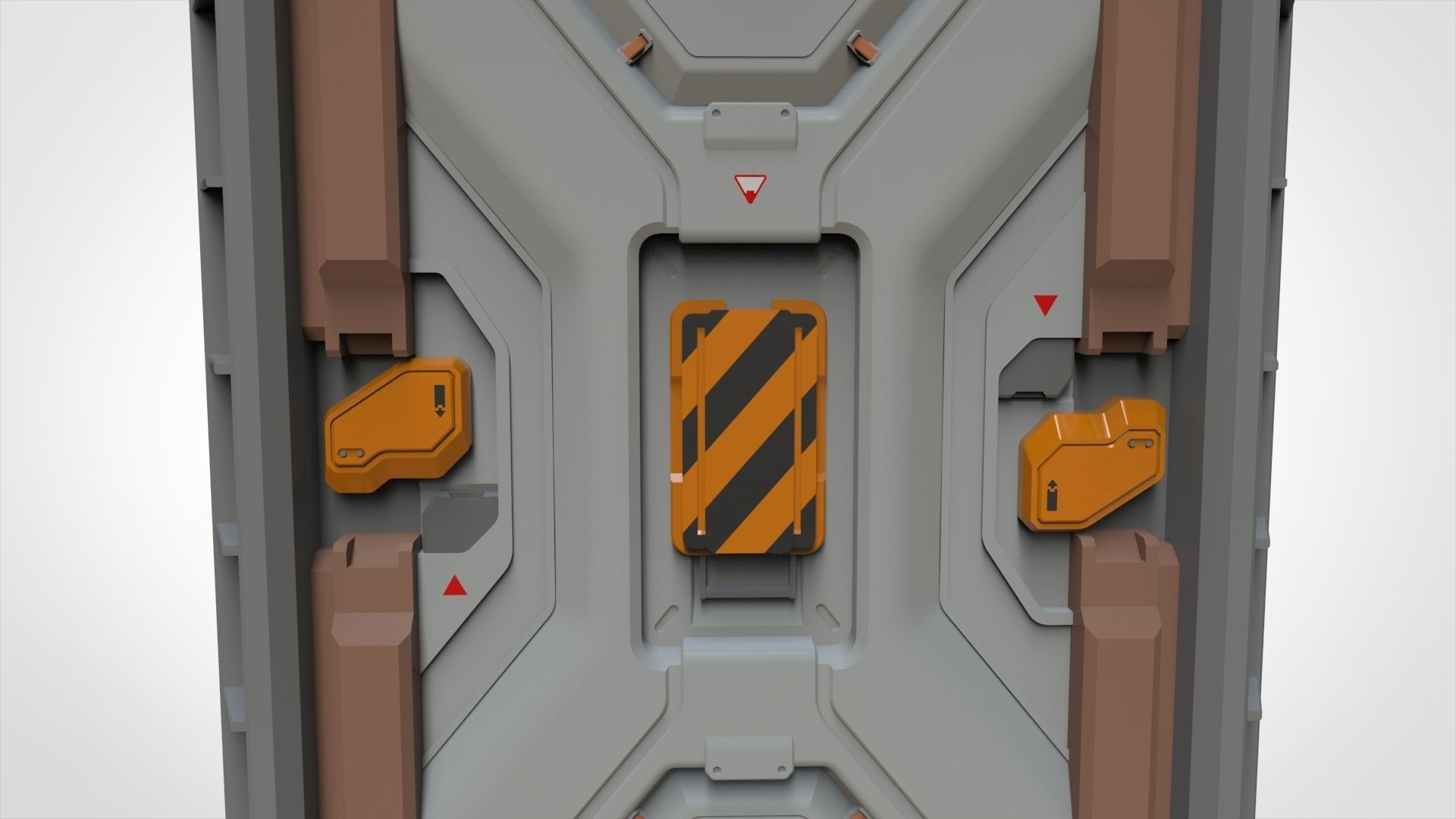 sci fi door 22 3D model_7