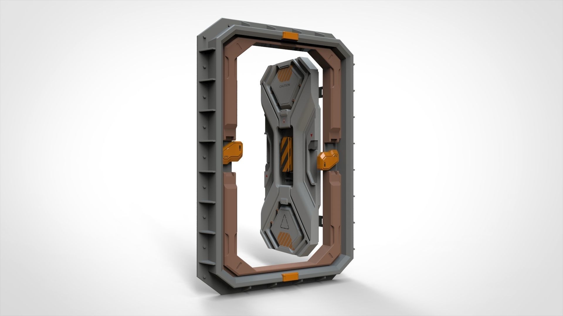 sci fi door 22 3D model_10