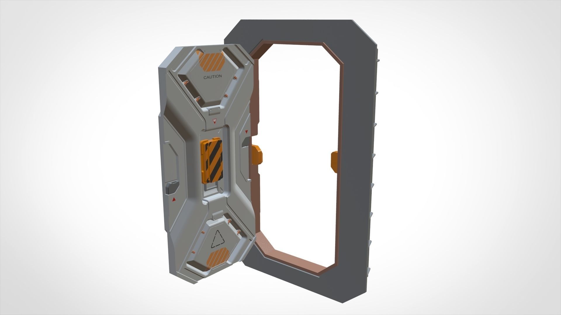 sci fi door 22 3D model_11