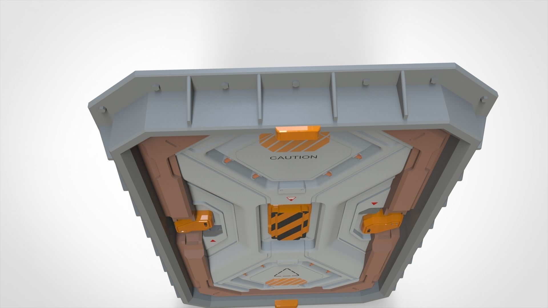 sci fi door 22 3D model_5
