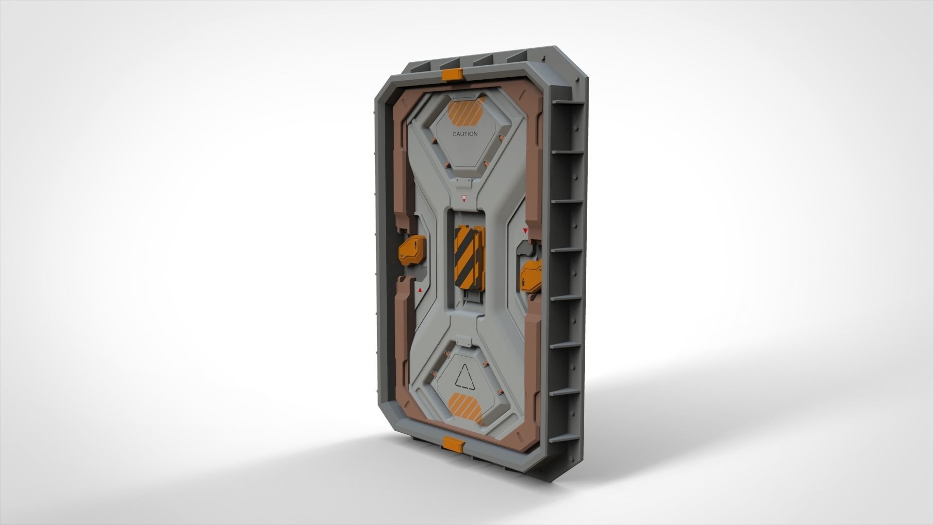 sci fi door 22 3D model_4