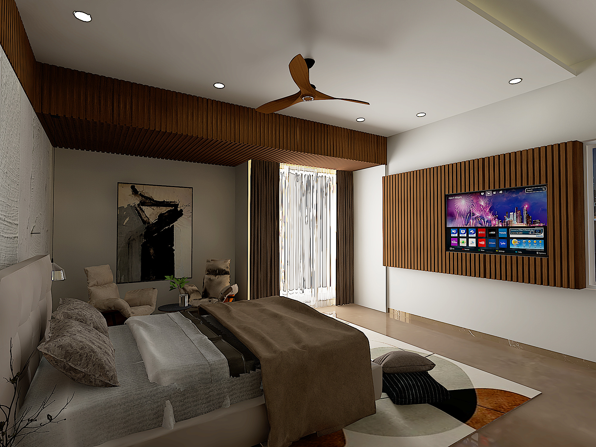 BEDROOM INTERIORS 3D model_5