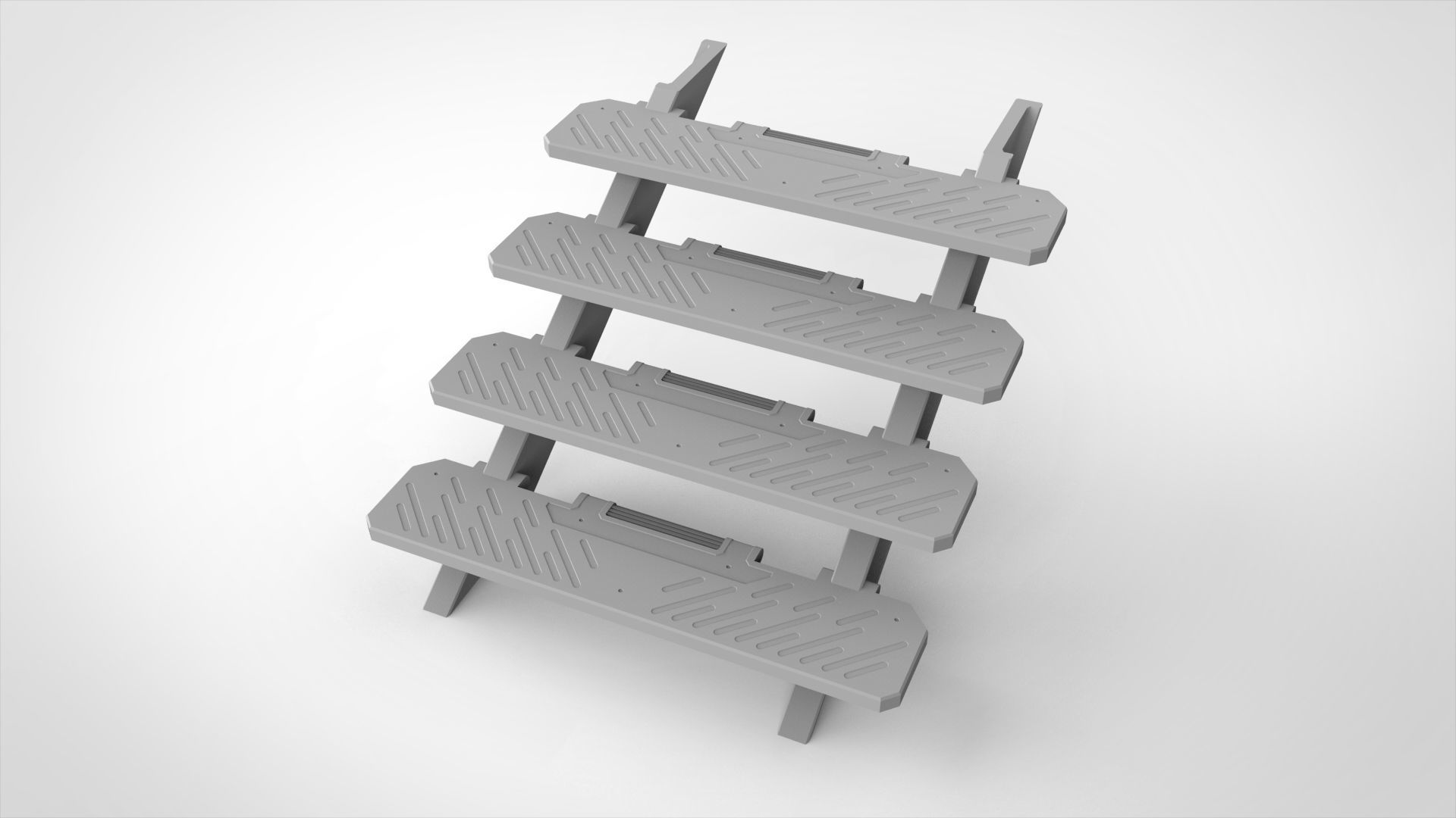 sci-fi stairs 3 3D model_4