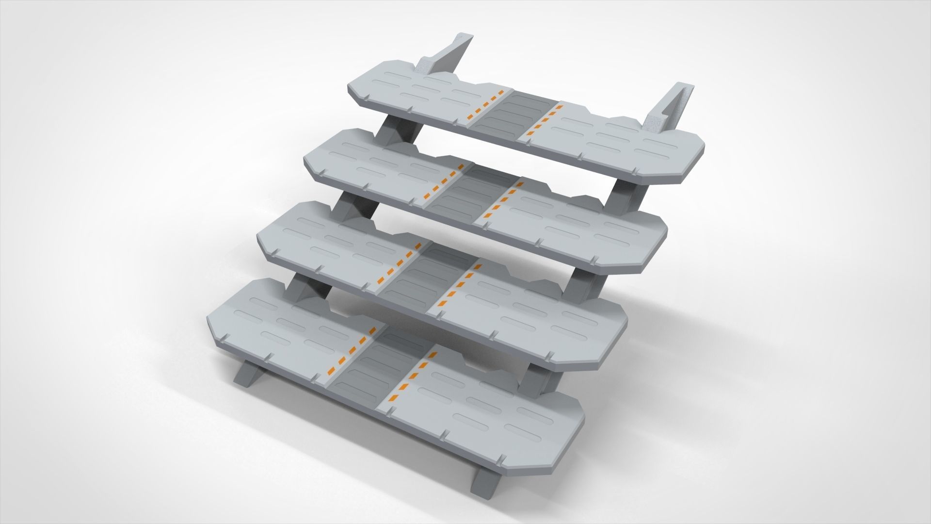 sci-fi stairs 3 3D model_3