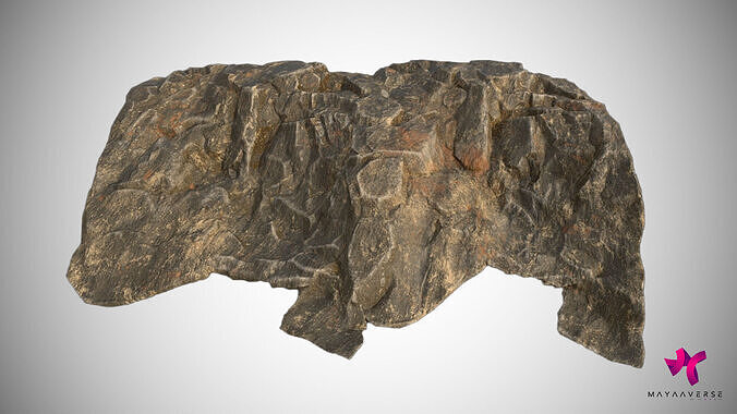 Cliff Stone 04 Low-poly 3D model