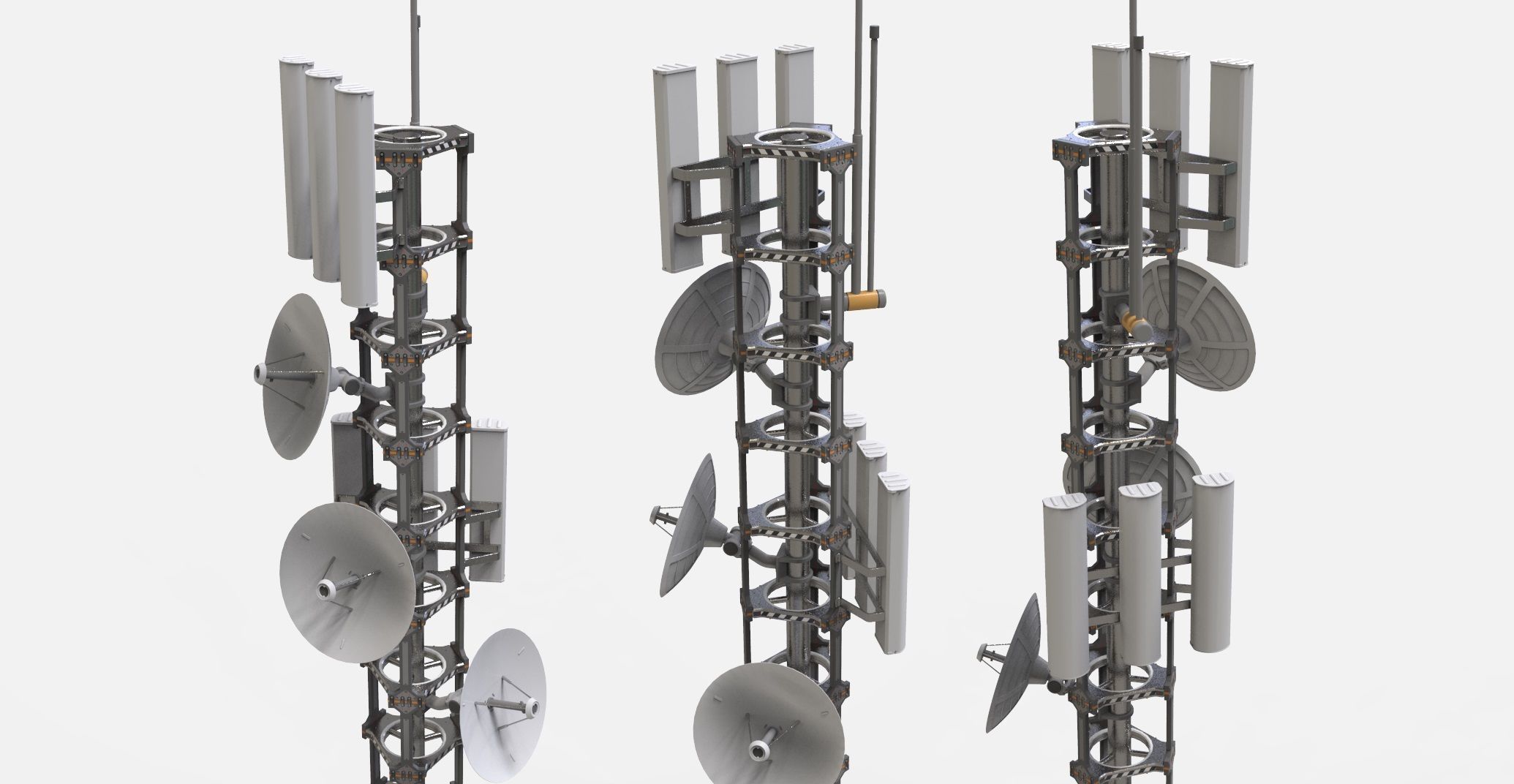 Sci fi antenna 13 3D model_20