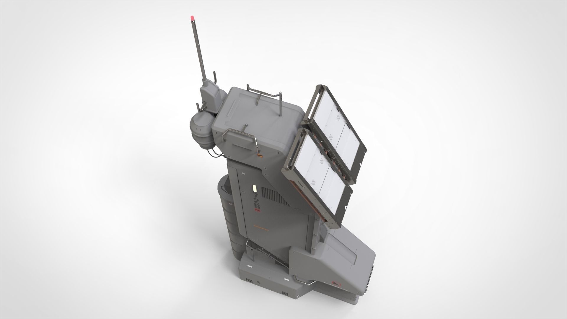 Sci fi antenna 13 3D model_8