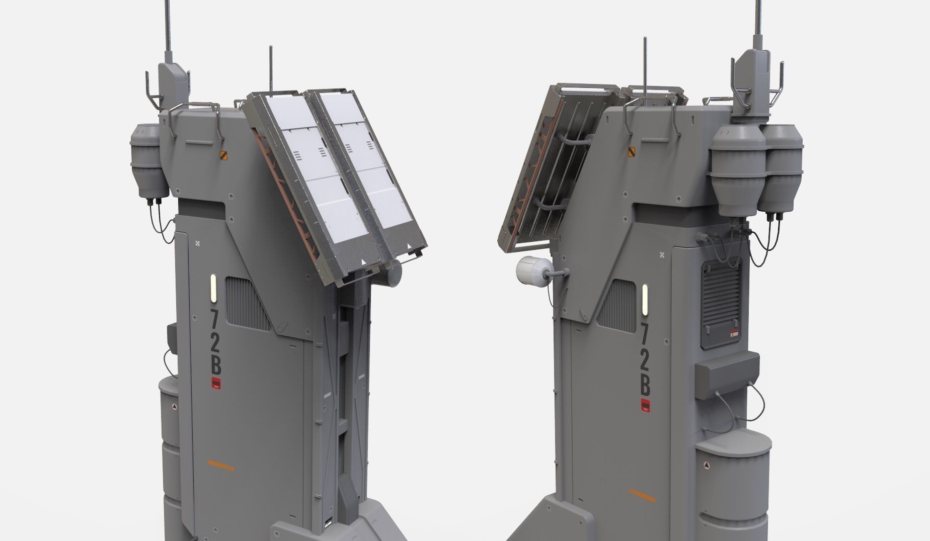 Sci fi antenna 13 3D model_6