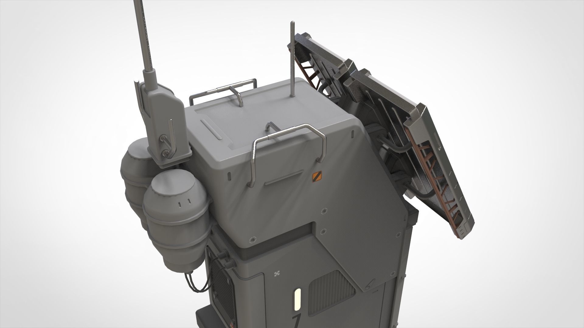 Sci fi antenna 13 3D model_7