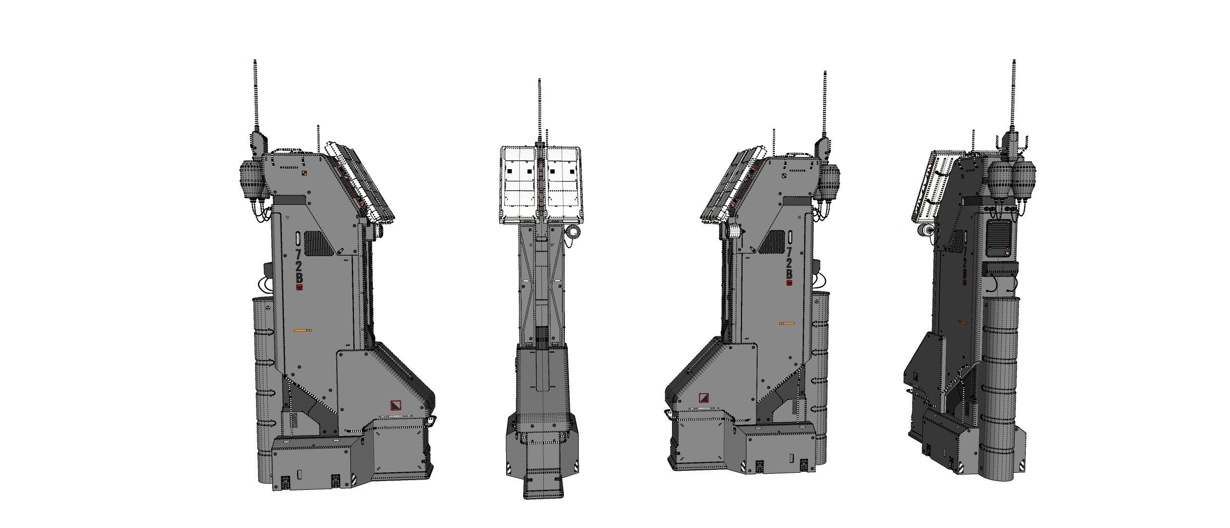 Sci fi antenna 13 3D model_40