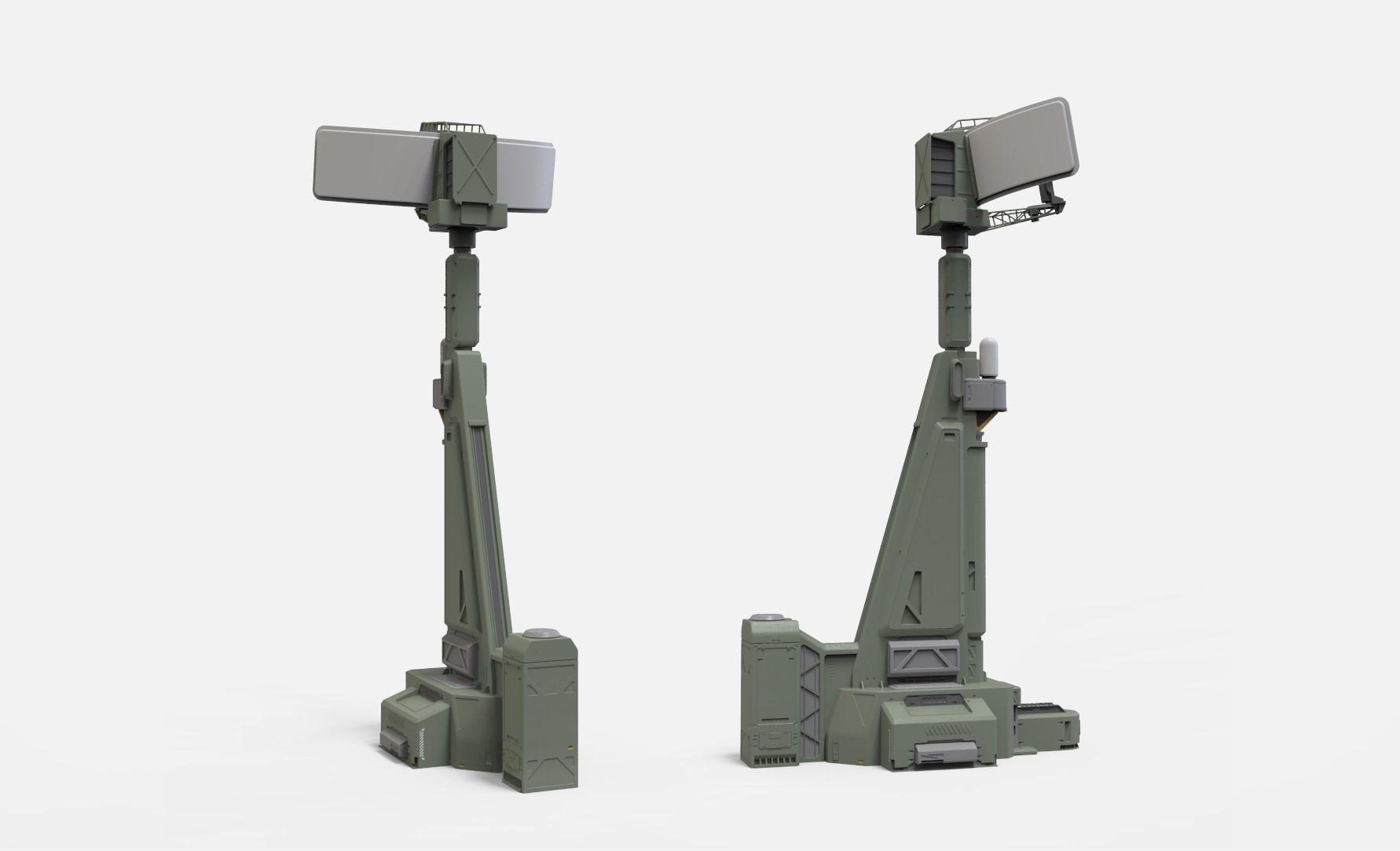 Sci fi antenna 13 3D model_10