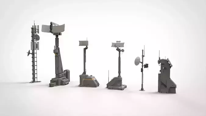 Sci fi antenna 13 3D model