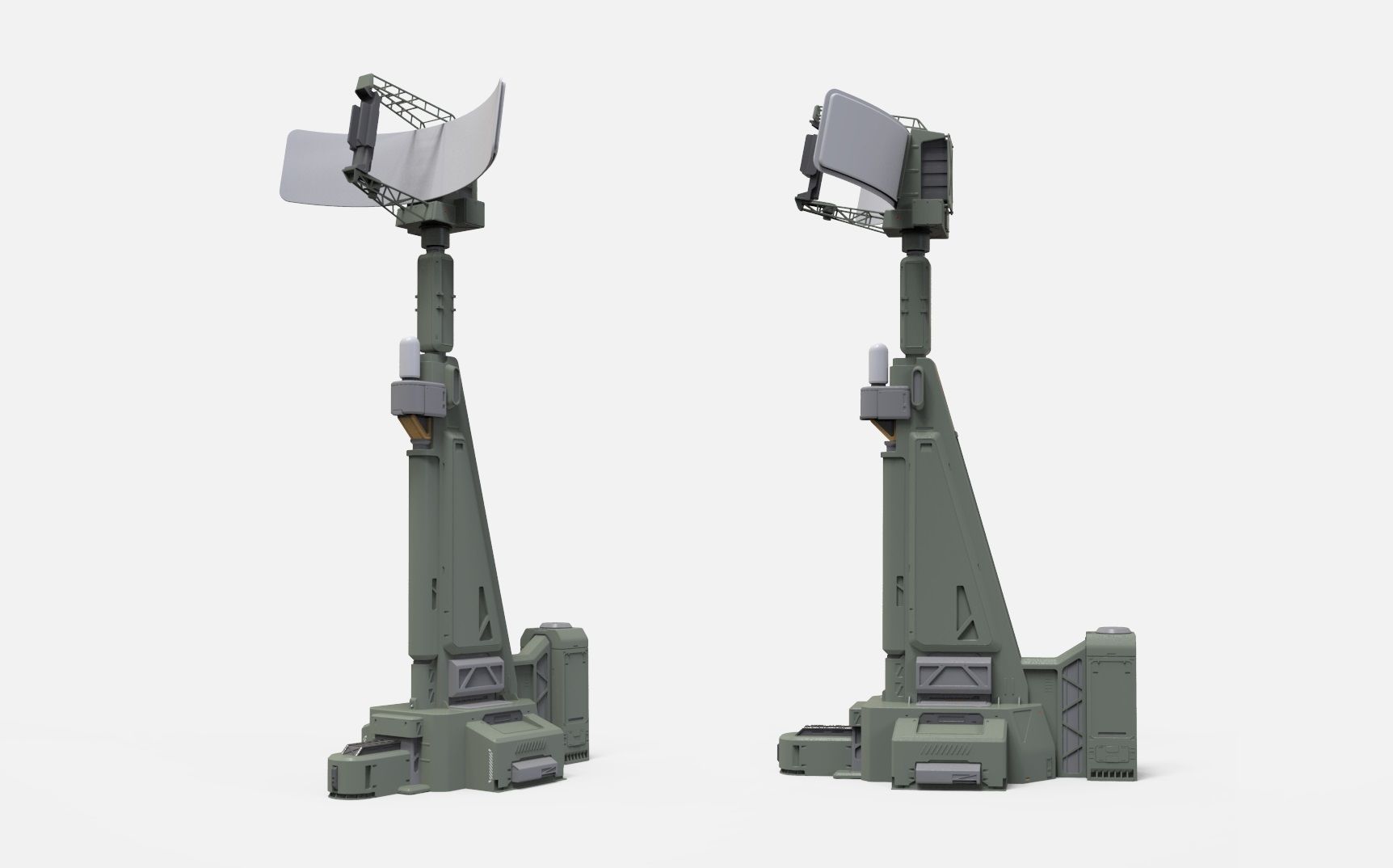 Sci fi antenna 13 3D model_9