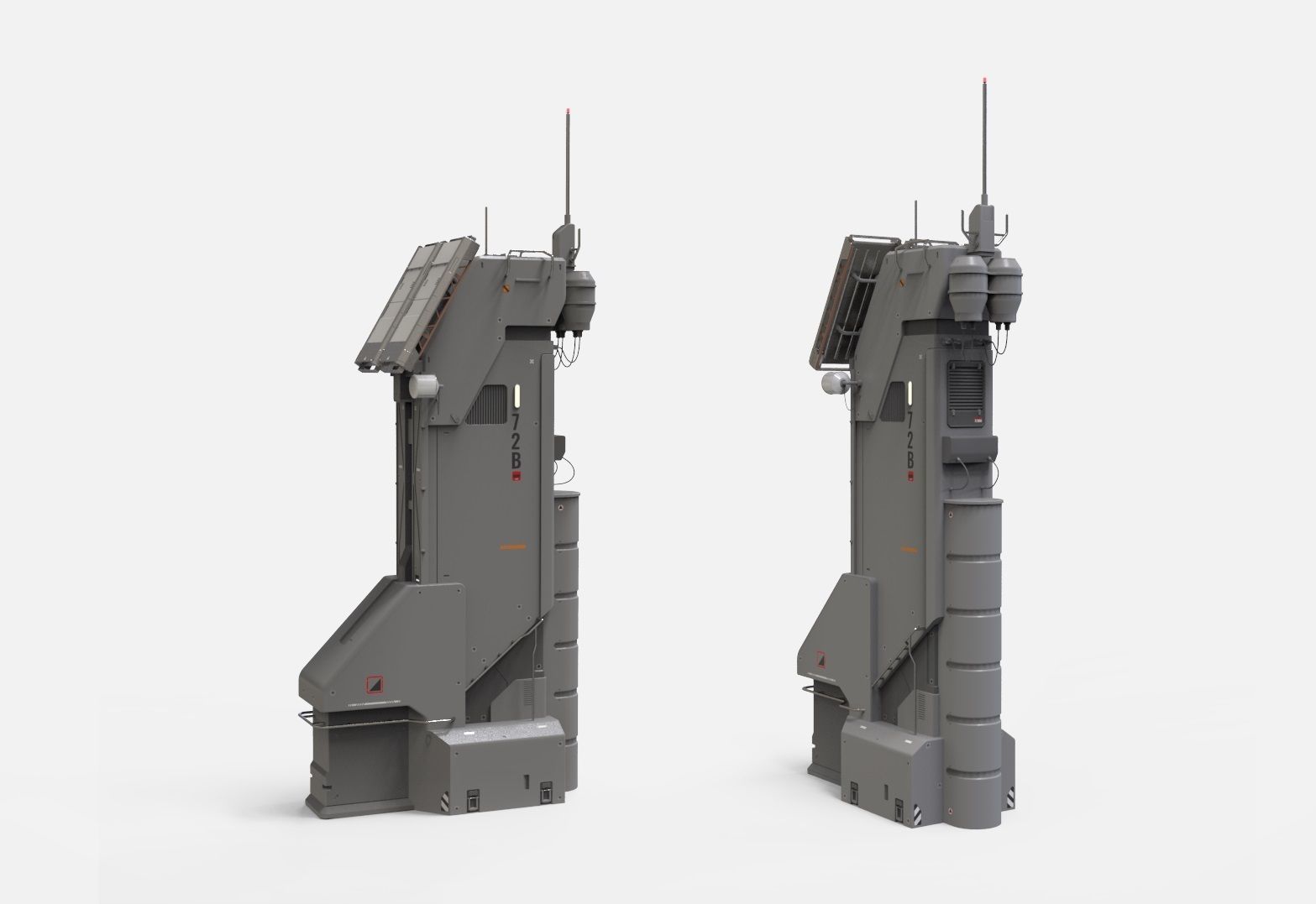 Sci fi antenna 13 3D model_4