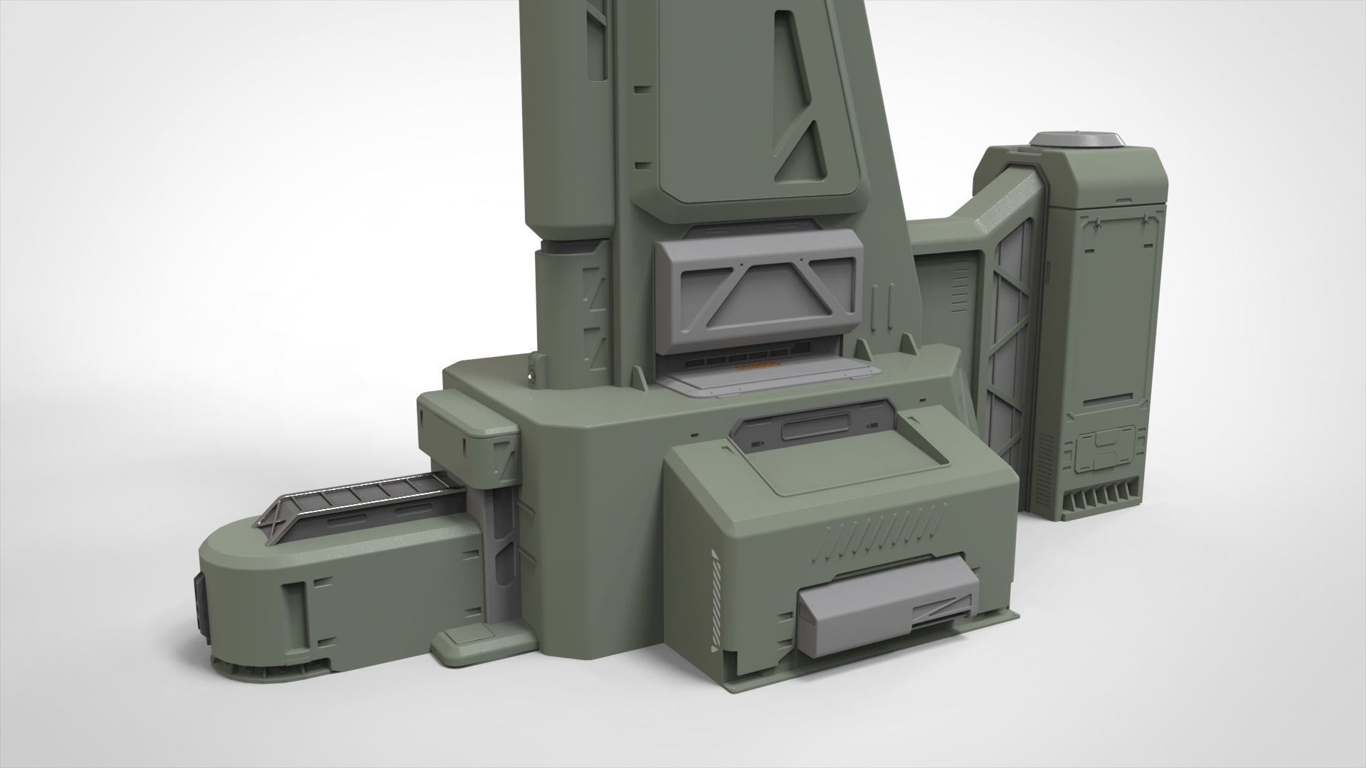 Sci fi antenna 13 3D model_11