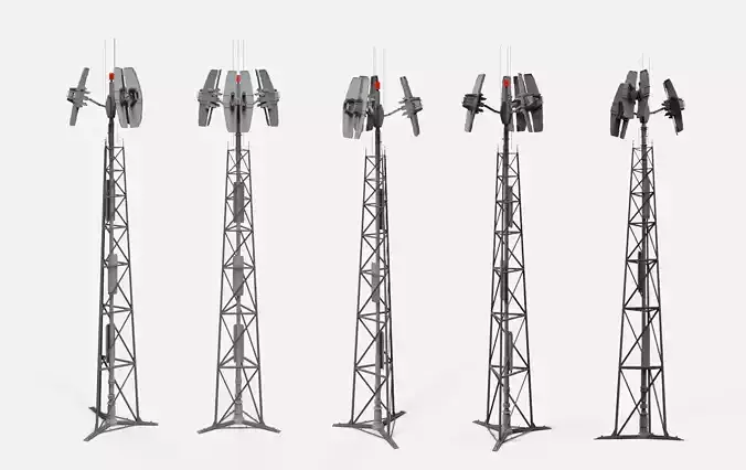 Sci fi antenna 14 3D model