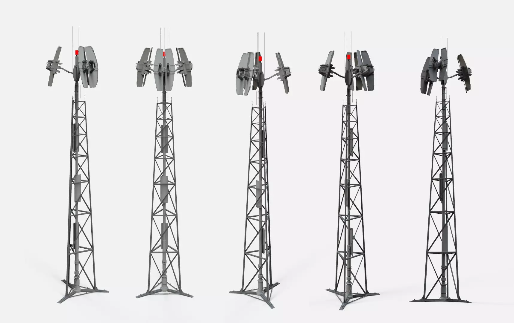 Sci fi antenna 14 3D model_0
